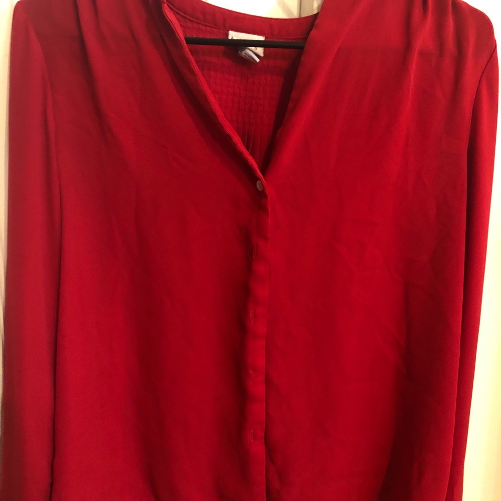 Red a new day blouse